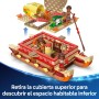 LEGO | Disney Vaiana 2 Canoa de Aventuras de Vaiana - Barco de Juguete con Vela Textil, Hoguera, 3 Mini Muñecos Inc. Loto y Moni