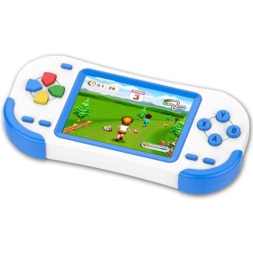 ZHISHAN Consola de Juegos Portátil para Niños con Construido en 220 Classic Video Juegos Sistema 3.0" LCD Cumpleaños (Azul