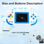 ZHISHAN Consola de Juegos Portátil para Niños con Construido en 220 Classic Video Juegos Sistema 3.0" LCD Cumpleaños (Azul