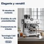 De'Longhi La Specialista Arte EC9155.W, Cafetera Expresso Manual, Tecnología de Molido con Sensor y 8 Ajustes, Control Activo de