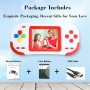 ZHISHAN Consola de Juegos Portátil para Niños con Construido en 220 Classic Video Juegos Sistema 3.0" LCD Cumpleaños (Azul