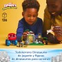 LEGO Marvel Todoterreno Dinosaurio y Equipo Spidey al Rescate Camión y Dinosaurios de Juguete, Miles Morales, Spider Fantasma,