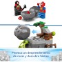 LEGO Marvel Todoterreno Dinosaurio y Equipo Spidey al Rescate Camión y Dinosaurios de Juguete, Miles Morales, Spider Fantasma,
