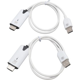 Transmisor y Receptor HDMI Inalámbrico, Extensor HDMI Inalámbrico Portátil 2.4GHz 5GHz 1080P 60Hz, para Escritorio, PC, TV Box,
