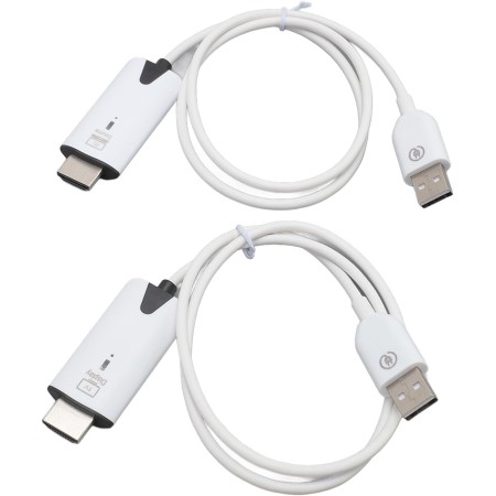 Transmisor y Receptor HDMI Inalámbrico, Extensor HDMI Inalámbrico Portátil 2.4GHz 5GHz 1080P 60Hz, para Escritorio, PC, TV Box,