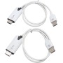Transmisor y Receptor HDMI Inalámbrico, Extensor HDMI Inalámbrico Portátil 2.4GHz 5GHz 1080P 60Hz, para Escritorio, PC, TV Box,