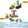 LEGO Marvel Todoterreno Dinosaurio y Equipo Spidey al Rescate Camión y Dinosaurios de Juguete, Miles Morales, Spider Fantasma,