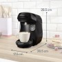 Bosch - Cafetera Tassimo Happy Friendly, Hasta 70 bebidas, OneTouch, INTELLIBREW™, Rojo, TAS103E