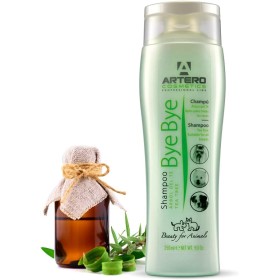 Artero Champú Bye Bye. para Perros, con Arbol del Té. Efecto Anti picores y calmante. (250 ml)
