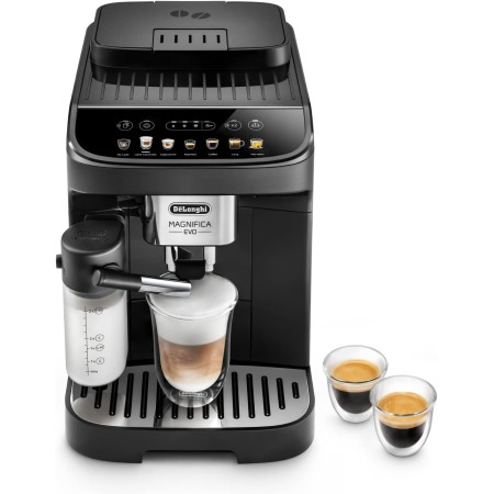 De'Longhi Magnifica Evo Cafetera Superatomática para Café y Cappuccino, ECAM292.33.SB, 4 Recetas, Plata
