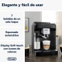 De'Longhi Magnifica Evo Cafetera Superatomática para Café y Cappuccino, ECAM292.33.SB, 4 Recetas, Plata