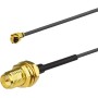 Eightwood Antena WiFi 6E Tri Band RP-SMA WLAN Antena Base Magnética con Cable de Extensión de 200 cm para PC Bluetooth Placa
