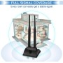 Eightwood Antena WiFi 6E Tri Band RP-SMA WLAN Antena Base Magnética con Cable de Extensión de 200 cm para PC Bluetooth Placa