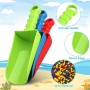 LNCOJOLM Pala de arena de 20 cm, para la playa, juguetes de jardín, herramientas de jardín, caja de arena, mango de madera, pala