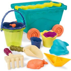 B. Toys – Carrito y Juguetes de Playa – 10 Juguetes para la Arena – Juego de Playa – Juguetes de Verano para niños – 18 Meses +