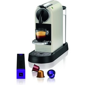 Nespresso De'Longhi Citiz EN167.W - Cafetera monodosis de cápsulas Nespresso, compacta, 19 bares, apagado automático, color