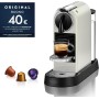 Nespresso De'Longhi Citiz EN167.W - Cafetera monodosis de cápsulas Nespresso, compacta, 19 bares, apagado automático, color