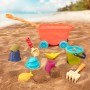 B. Toys – Carrito y Juguetes de Playa – 10 Juguetes para la Arena – Juego de Playa – Juguetes de Verano para niños – 18 Meses +