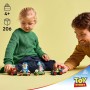 LEGO | Disney y Pixar Tren de Celebración de Toy Story y Coche RC de Juguete con Minifiguras de Woody, Buzz Lightyear, Jessie y