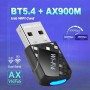 Ocnvlia Adaptador AX900 USB WiFi 6 Bluetooth 5.4 2 en 1 Dongle Receptor Inalámbrico de Red de Banda Dual de 2,4 G y 5 GHz