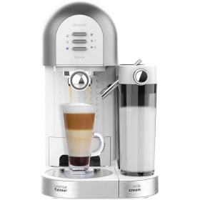 Cecotec Cafetera Semiautomática Power Instant-ccino 20 Chic Serie Bianca. 1470 W, Para Café molido y en cápsulas, 20 Bares,