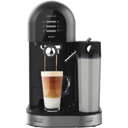 Cecotec Cafetera Semiautomática Power Instant-ccino 20 Chic Serie Bianca. 1470 W, Para Café molido y en cápsulas, 20 Bares,