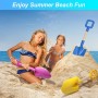 Palas de Playa para niños, Pala de Arena de plástico ABS de 40 cm con Mango de Madera Duradero para niños pequeños, Caja de