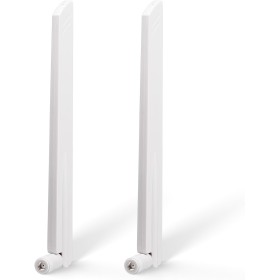 Eightwood Antena WiFi 6E, antena de 2,4 GHz, 5 GHz, 6 GHz, Wi-Fi, 6 dBi RP-SMA WiFi, antena para PC, color blanco, compatible