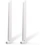 Eightwood Antena WiFi 6E, antena de 2,4 GHz, 5 GHz, 6 GHz, Wi-Fi, 6 dBi RP-SMA WiFi, antena para PC, color blanco, compatible