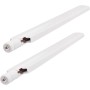 Eightwood Antena WiFi 6E, antena de 2,4 GHz, 5 GHz, 6 GHz, Wi-Fi, 6 dBi RP-SMA WiFi, antena para PC, color blanco, compatible