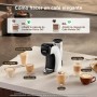 Warriors1 Cafetera Cápsula 5en1 para Dolce Gusto, Nespresso, Lavazza A Modo Mio, Espresso Point y Café Molido, 20bar, 0,8L,