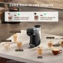 Warriors1 Cafetera Cápsula 5en1 para Dolce Gusto, Nespresso, Lavazza A Modo Mio, Espresso Point y Café Molido, 20bar, 0,8L,