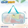 ColorBaby - Juguetes de Playa para niños, Bolsa Juguetes Playa, Cubo Arena, diámetro 18 cm, cedazo, Pala, rastrillo, regadera,