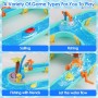 Gaethra Juguete de Mesa de Arena y Agua 3+ Jahr, Mesas de Juegos Exteriores para Agua y Arena con 2 Barcos, 6 Figuras Animales,