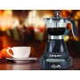 BEPER BC.041N Lucilla Cafetera Eléctrica de Aluminio Programable de 3 Tazas (100 ml), Temporizador, Café Caliente durante 30