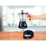 BEPER BC.041N Lucilla Cafetera Eléctrica de Aluminio Programable de 3 Tazas (100 ml), Temporizador, Café Caliente durante 30