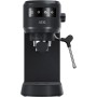 AEG Cafetera Espresso Compacta EC6-1-6ST, 15 Bares, Café Molido y Monodosis, Pantalla Táctil, Espumador de Leche, Depósito 1L,