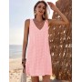 Vestido de Playa para Mujer Sin Mangas Suelto Ropa de Baño Playa Traje de Baño Vestido de Bikini Camisolas y Pareos Beach Bikini