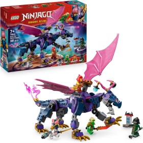 LEGO Ninjago Dragón Maestro Rontu - Figura Articulada de Dragón de Juguete con Cañón - 4 Minifiguras Inc. Lloyd, Sora y Wyldfyre