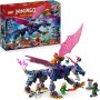 LEGO Ninjago Dragón Maestro Rontu - Figura Articulada de Dragón de Juguete con Cañón - 4 Minifiguras Inc. Lloyd, Sora y Wyldfyre