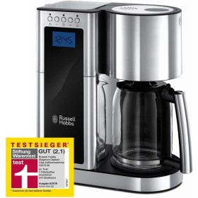 Russell Hobbs Cafetera de Goteo Elegance - Diseño de Cristal, Capacidad de 1,25L, Soporte de Filtro Extraíble, Tecnología