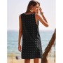 Vestido de Playa para Mujer Sin Mangas Suelto Ropa de Baño Playa Traje de Baño Vestido de Bikini Camisolas y Pareos Beach Bikini