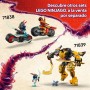 LEGO Ninjago Dragón Maestro Rontu - Figura Articulada de Dragón de Juguete con Cañón - 4 Minifiguras Inc. Lloyd, Sora y Wyldfyre