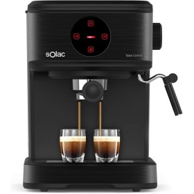 Solac CE4498 Taste Control - Cafetera espresso táctil, 20bar, Double Cream, Espresso y Cappuccino, 850W, parada automática, 1 o