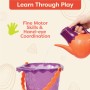 B. toys – Juguete de playa didáctico para niñas y niños – 11 Juguetes para la arena – Juguetes de playa y bolsa de