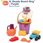 B. toys – Juguete de playa didáctico para niñas y niños – 11 Juguetes para la arena – Juguetes de playa y bolsa de