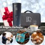 Cafetera Espresso Portátil 20 Bares, Compatible Cápsulas pequeñas y Café Molido, USB-C Recargable, Autocalentable, para Coche,