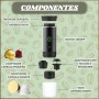 Astur Group Cafetera Portatil Capsulas, Cafetera Multicapsulas y Molido, Maquina de Cafe, Cafetera Capsulas Portatil, Calienta