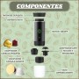 Astur Group Cafetera Portatil Capsulas, Cafetera Multicapsulas y Molido, Maquina de Cafe, Cafetera Capsulas Portatil, Calienta