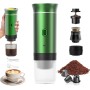 PZCC Cafetera Portatil, Cafetera Portátil Cápsula de Espresso 3 en 1, Autocalentamiento de 2a6 Minutos, Para Cápsulas Pequeñas o